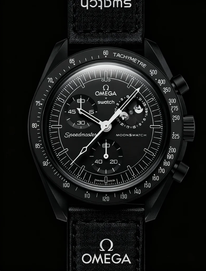 Reloj Premium Omega x Swatch-Mission To the Moonphase-New moon