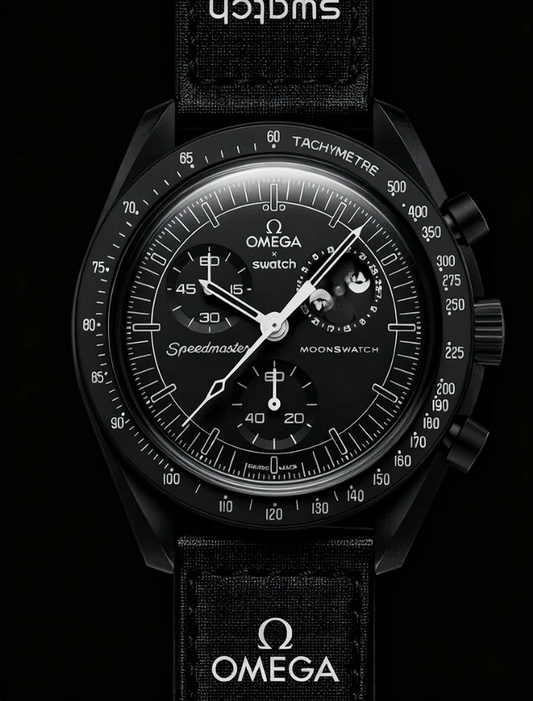 Reloj Premium Omega x Swatch-Mission To the Moonphase-New moon