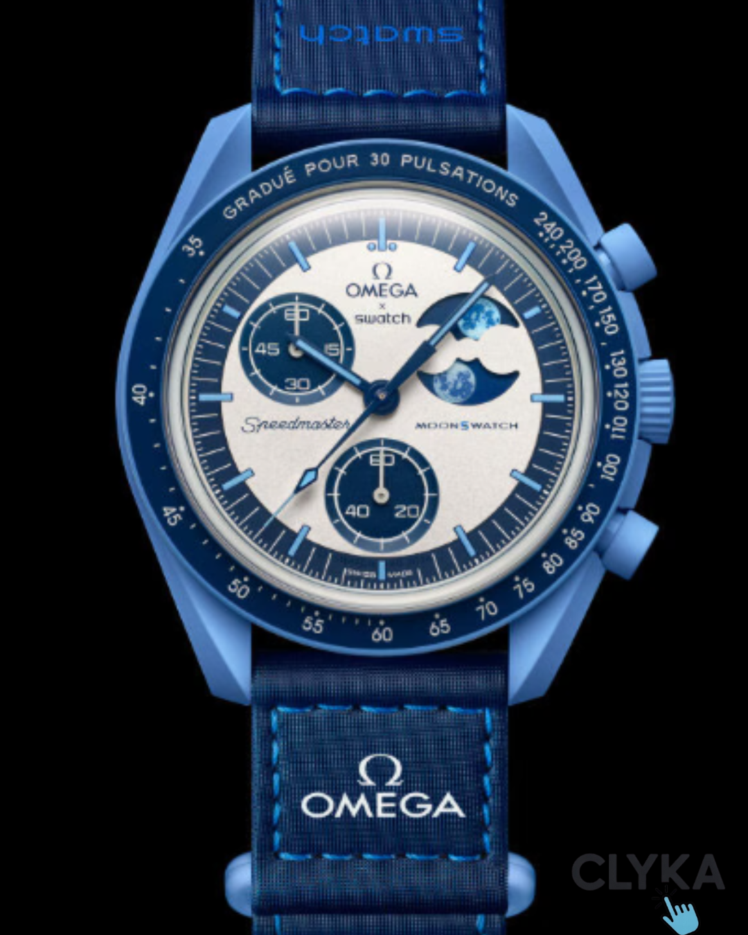 Reloj Premium Omega x Swatch-Mission To the Super blue moonphase