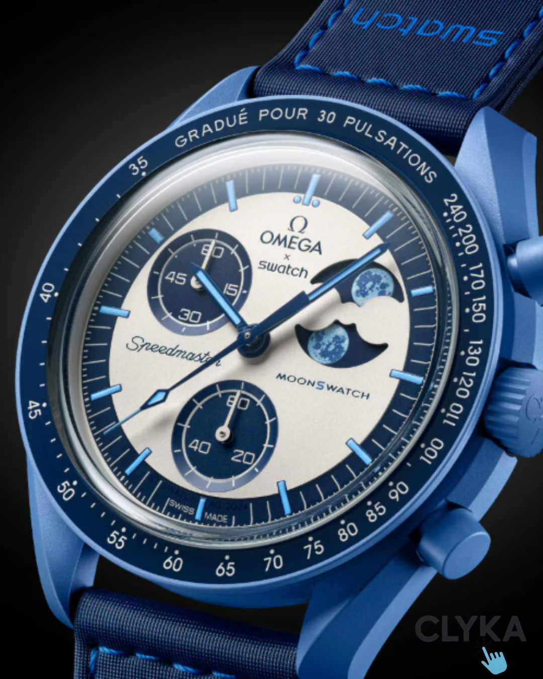Reloj Premium Omega x Swatch-Mission To the Super blue moonphase