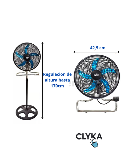 Ventilador 18" Star track de Metal 3 en 1